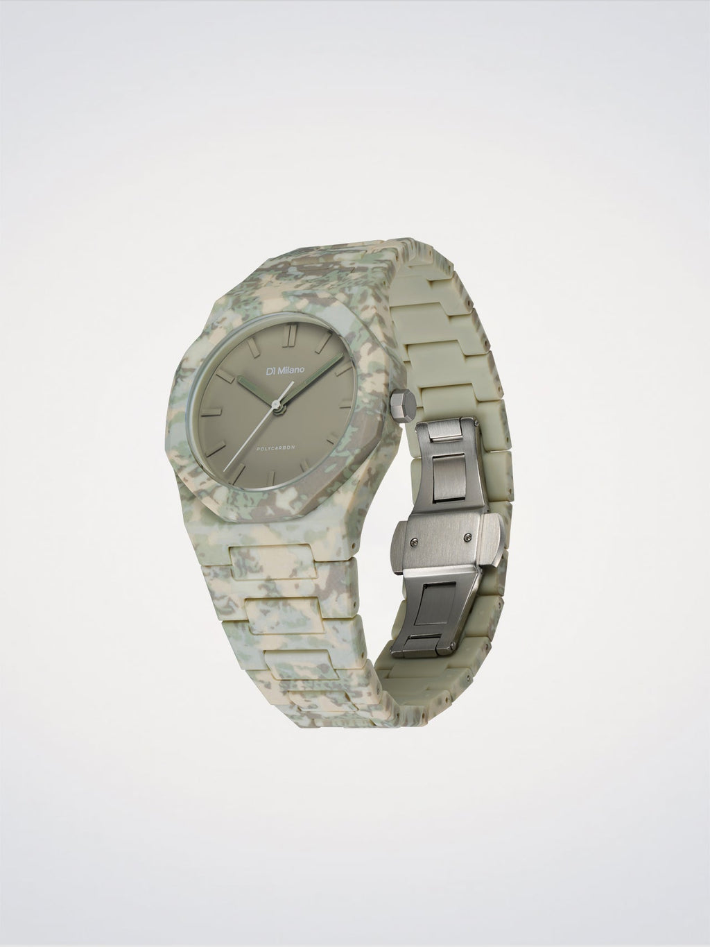 D1 Milano Polycarbon Forest Camo D1-PCBJ38 - Orologio Uomo Mimetico Verde 40,5mm