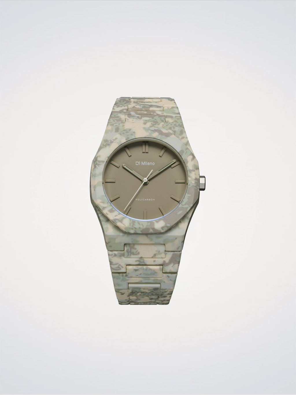 D1 Milano Polycarbon Forest Camo D1-PCBJ38 - Orologio Uomo Mimetico Verde 40,5mm