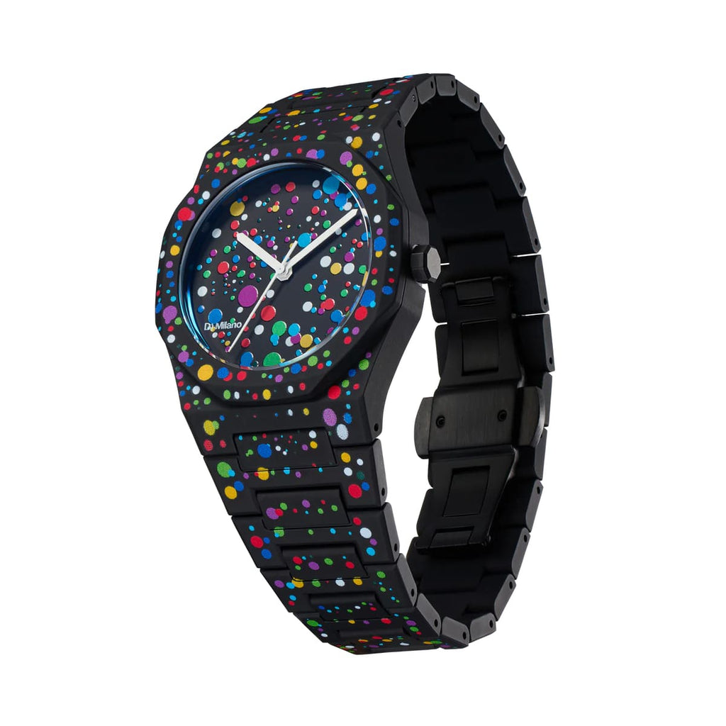 D1 Milano Polycarbon Dot 1 Black D1-PCBU11 - Orologio Unisex Nero 37mm