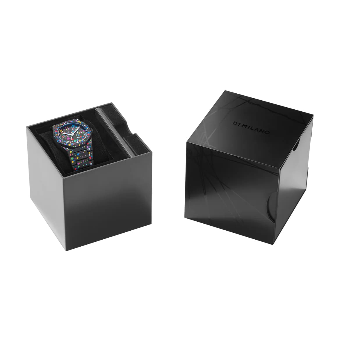 D1 Milano Polycarbon Dot 1 Black D1-PCBU11 - Orologio Unisex Nero 37mm