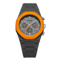 D1 Milano Polychrono Orange Blast D1-PHBJ01 - Orologio Cronografo Uomo Grigio Arancio 40,5mm