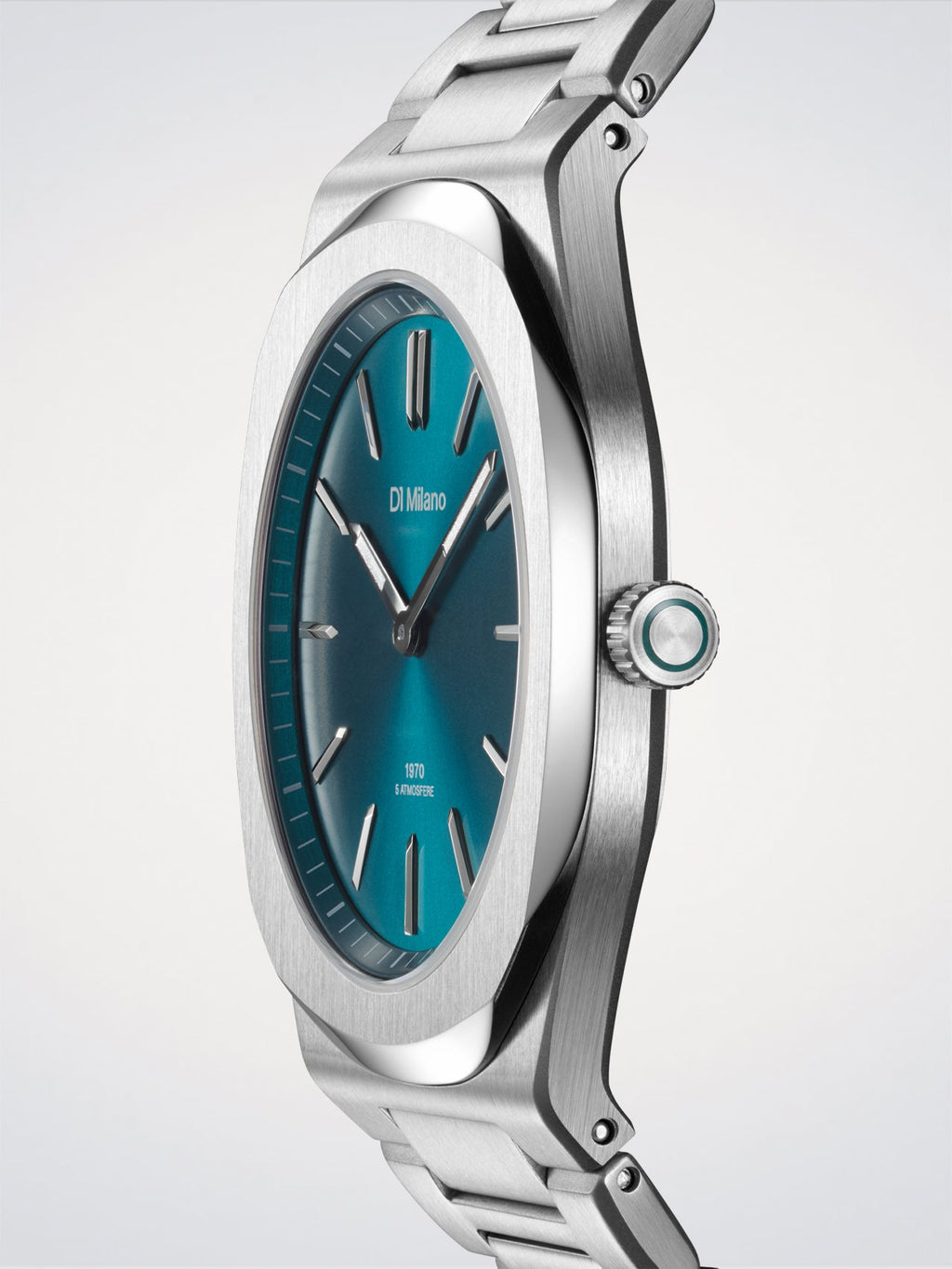 D1 Milano Ultra Thin 1970 Groovy Green D1-UHBJ03 - Orologio Uomo Verde Petrolio 39mm