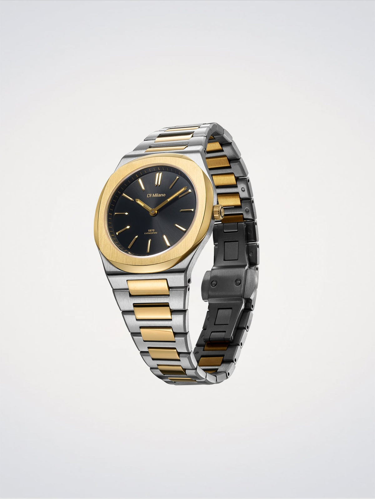 D1 Milano Ultra Thin 1970 Tone Mellow D1-UHBL03 - Orologio Donna Bicolore Nero 34mm