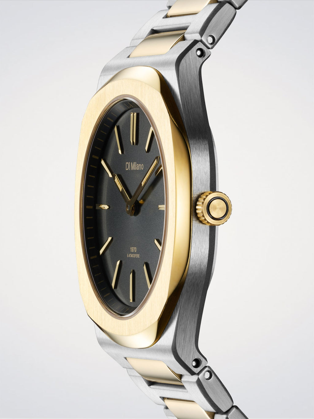 D1 Milano Ultra Thin 1970 Tone Mellow D1-UHBL03 - Orologio Donna Bicolore Nero 34mm