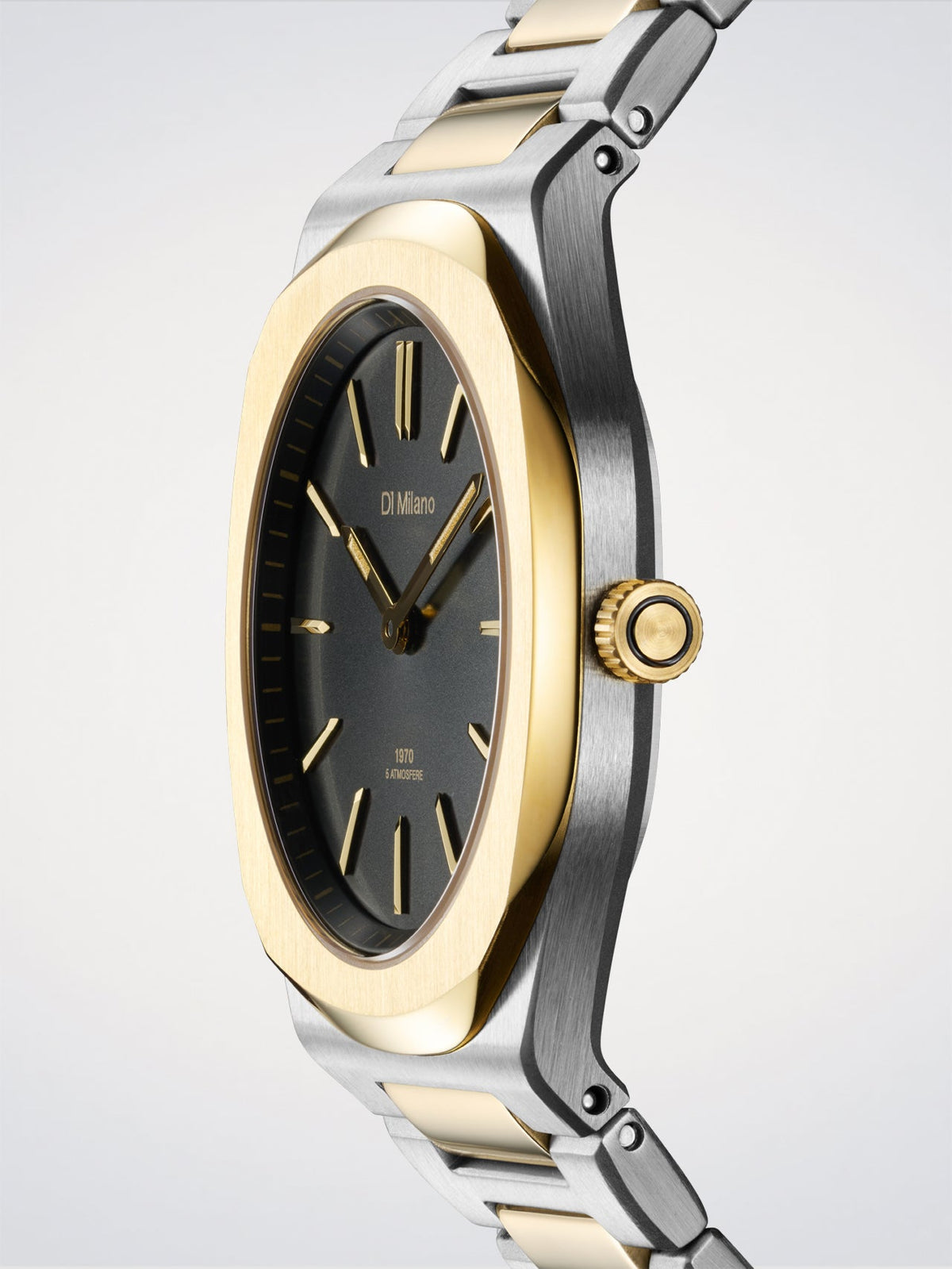 D1 Milano Ultra Thin 1970 Tone Mellow D1-UHBL03 - Orologio Donna Bicolore Nero 34mm