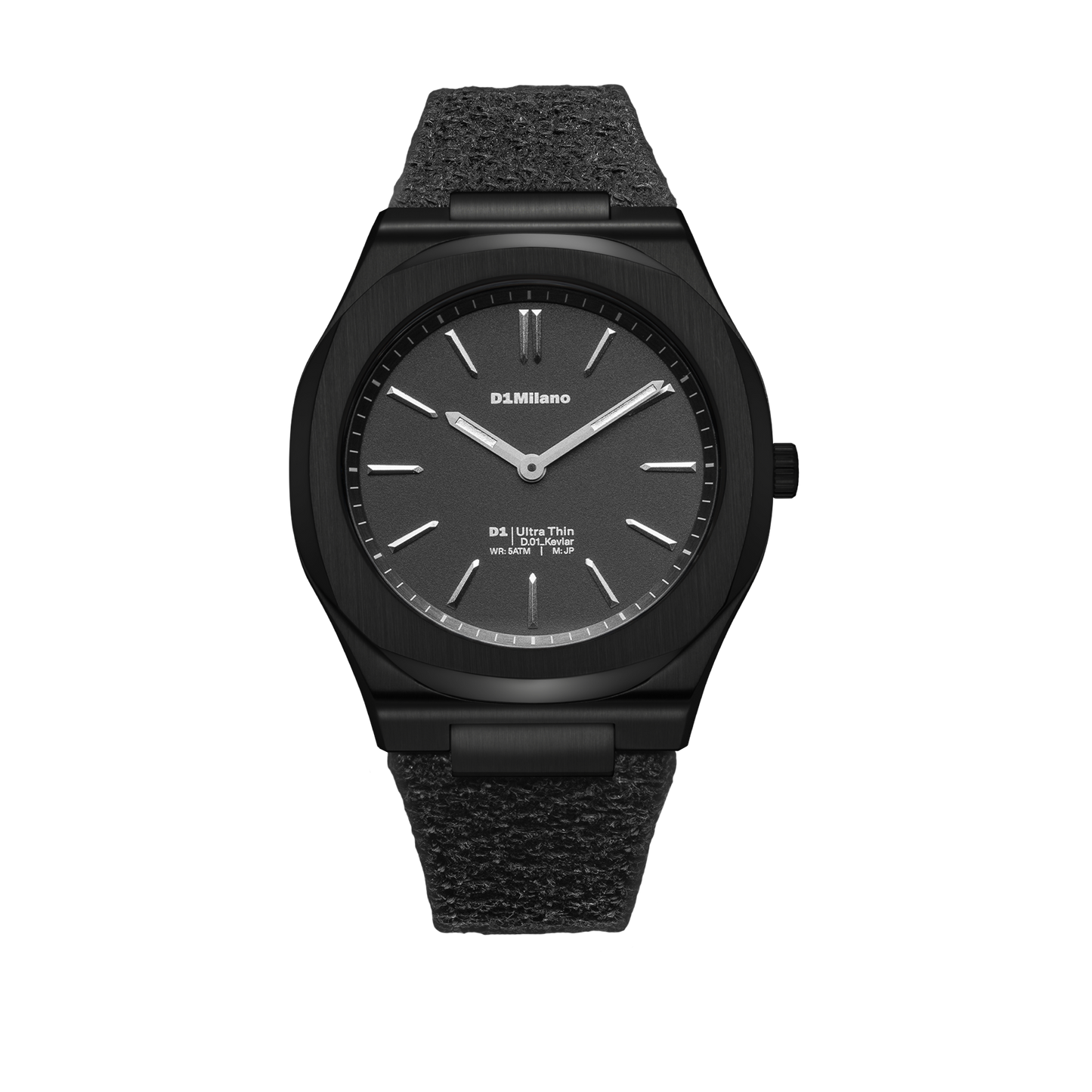 D1 Milano Black Kevlar Orologio Ultra Thin | 39 mm D1-UHKJ01