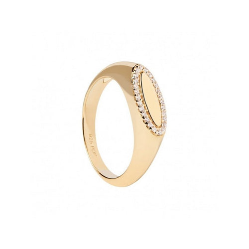 Anello Sigillo Gold Lace Stamp PDPAOLA - foto 1