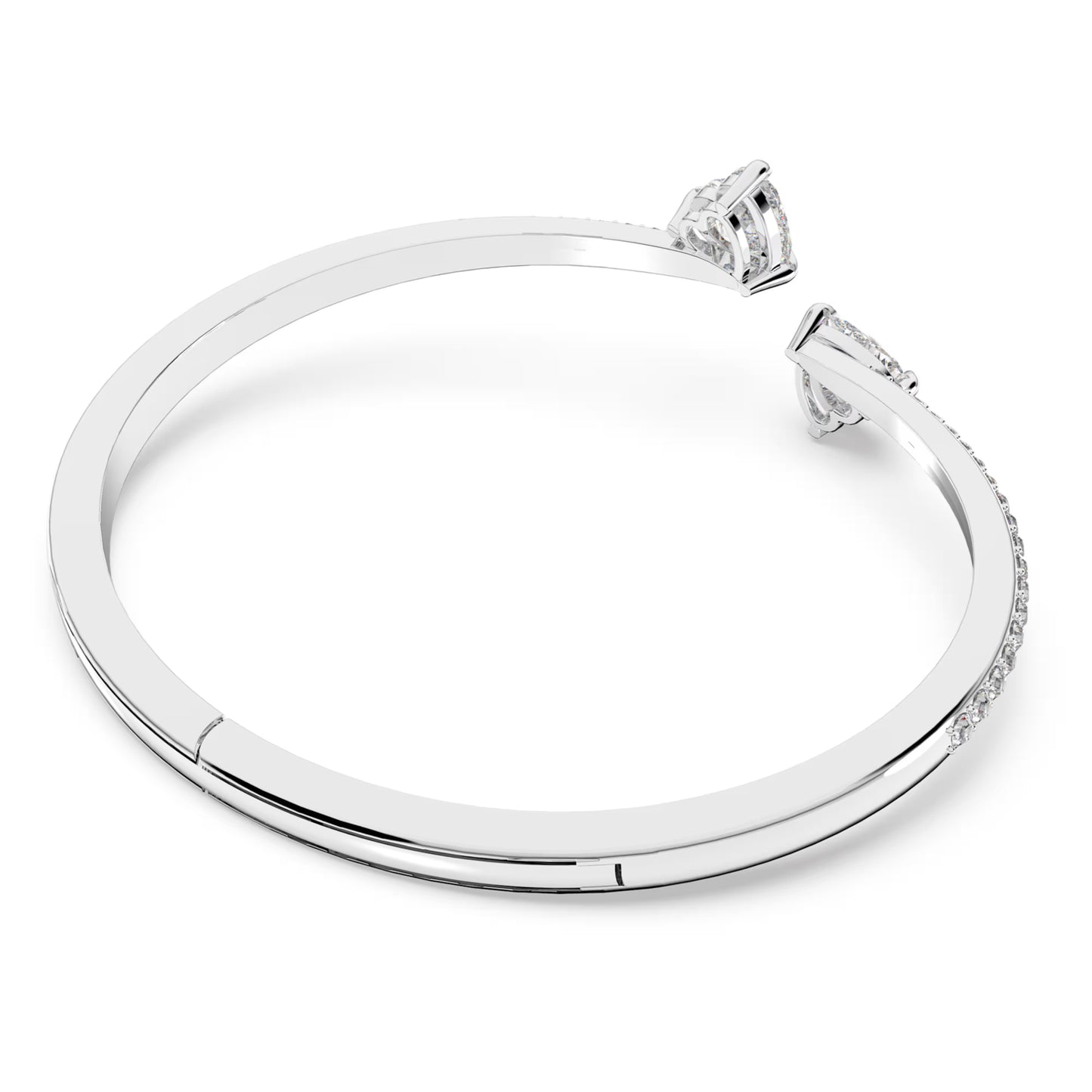 Bangle Mesmera, Bianco, Placcato rodio