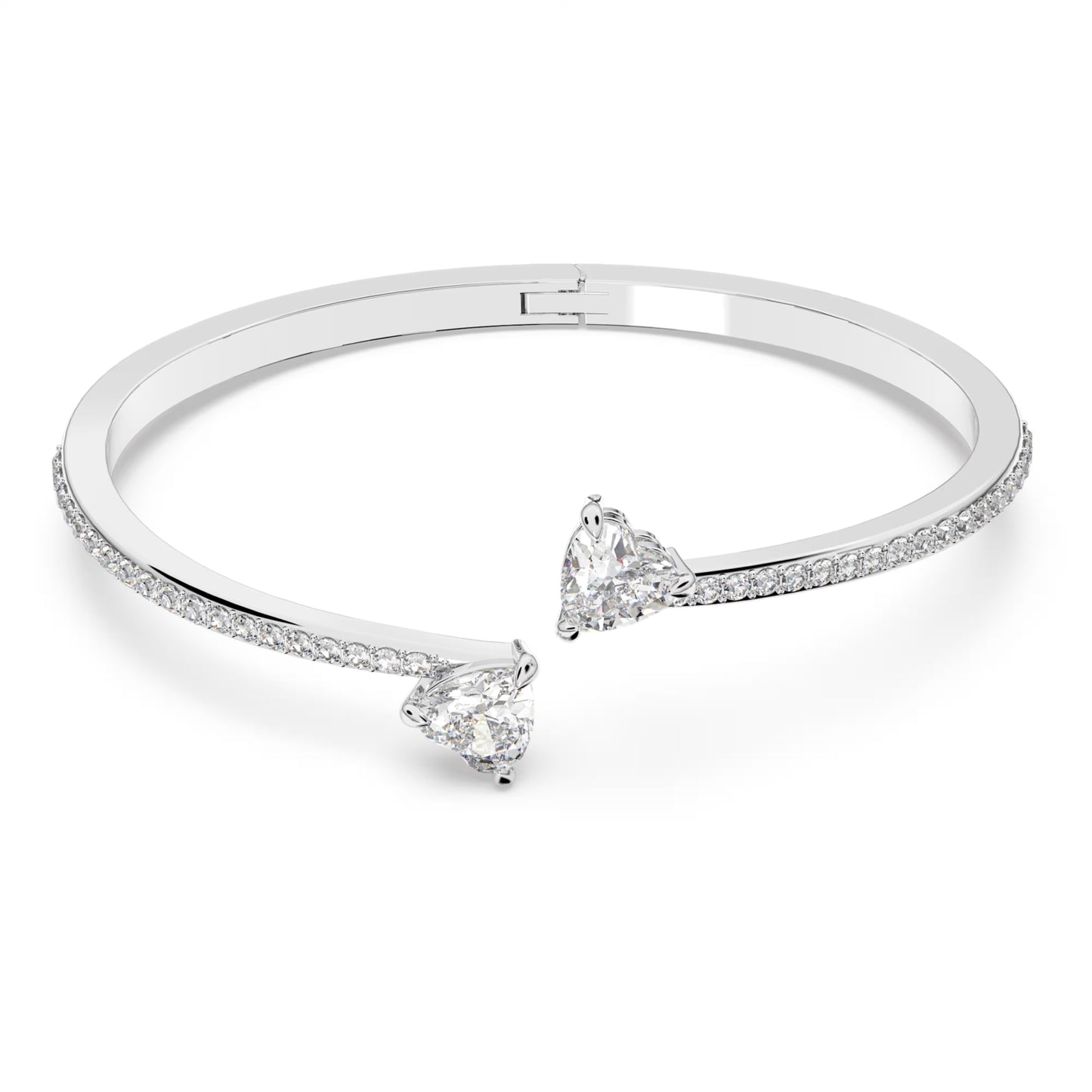 Bangle Mesmera, Bianco, Placcato rodio