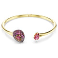 Bracciale rigido Sublima, Taglio Pear, Rosso, Finitura oro 18K