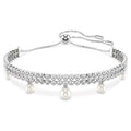 Braccialetto Ariana Grande x Swarovski Crystal Pearl, Taglio Round, Bianco, Placcato rodio 5720870