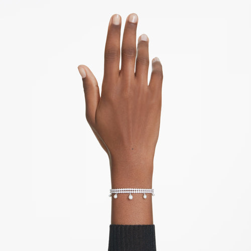 Braccialetto Ariana Grande x Swarovski Crystal Pearl, Taglio Round, Bianco, Placcato rodio 5720870 - vista 2