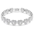 Braccialetto Ariana Grande x Swarovski Taglio misto, Cuore, Bianco, Placcato rodio 5720860