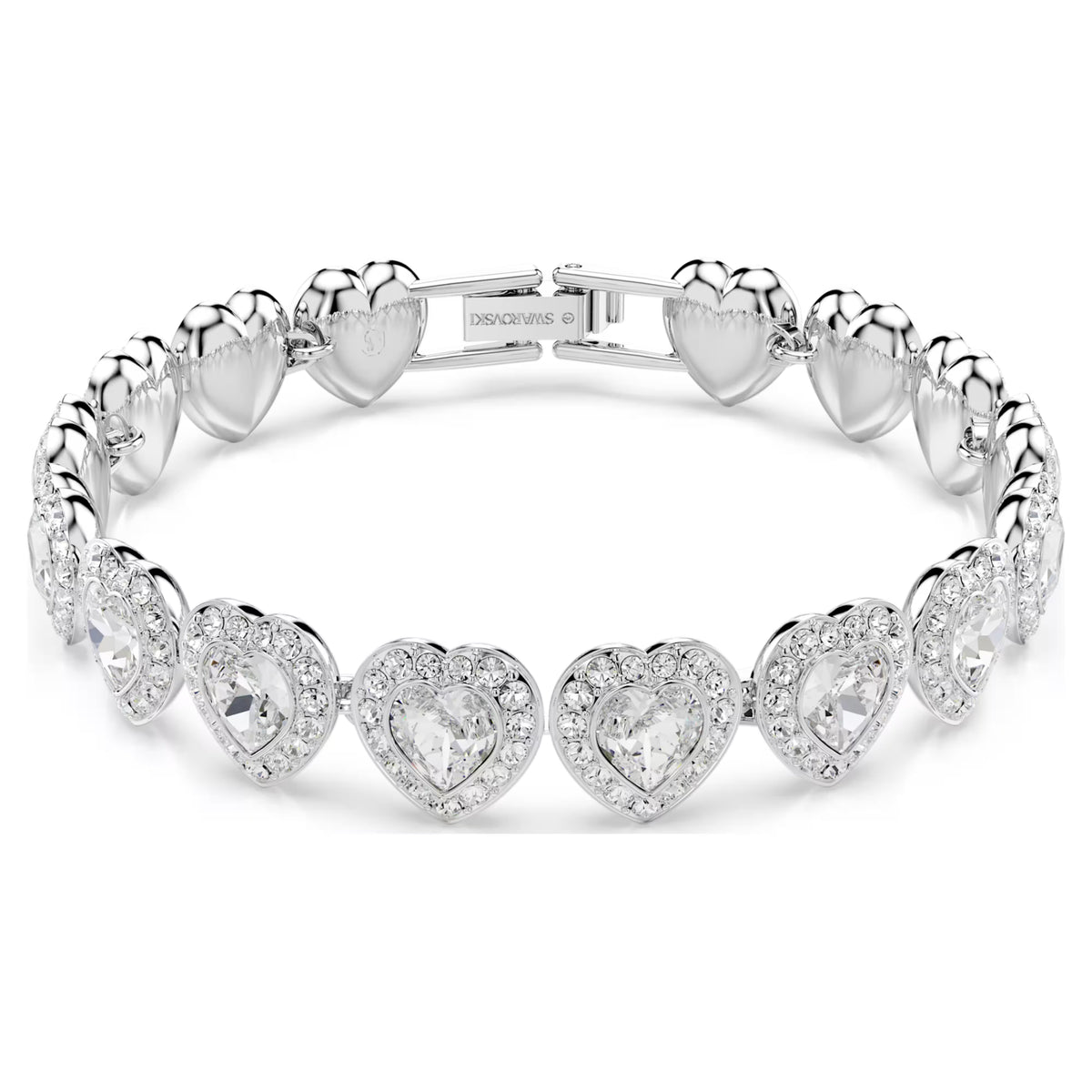 Braccialetto Ariana Grande x Swarovski Taglio misto, Cuore, Bianco, Placcato rodio 5720860