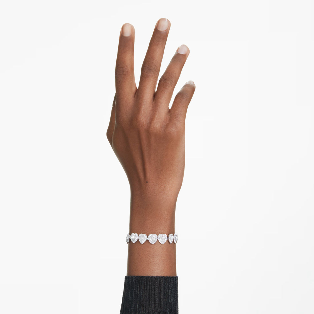 Braccialetto Ariana Grande x Swarovski Taglio misto, Cuore, Bianco, Placcato rodio 5720860 - vista 2