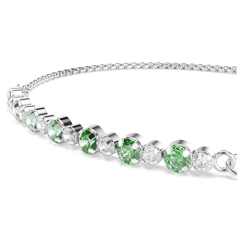 Bracciale Matrix, Verde sfumato, Placcato rodio