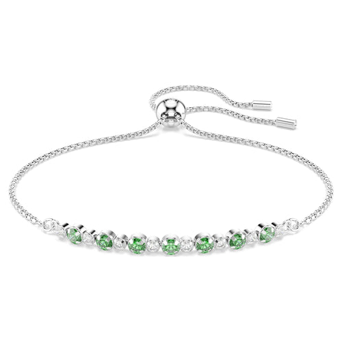 Bracciale Matrix, Verde sfumato, Placcato rodio