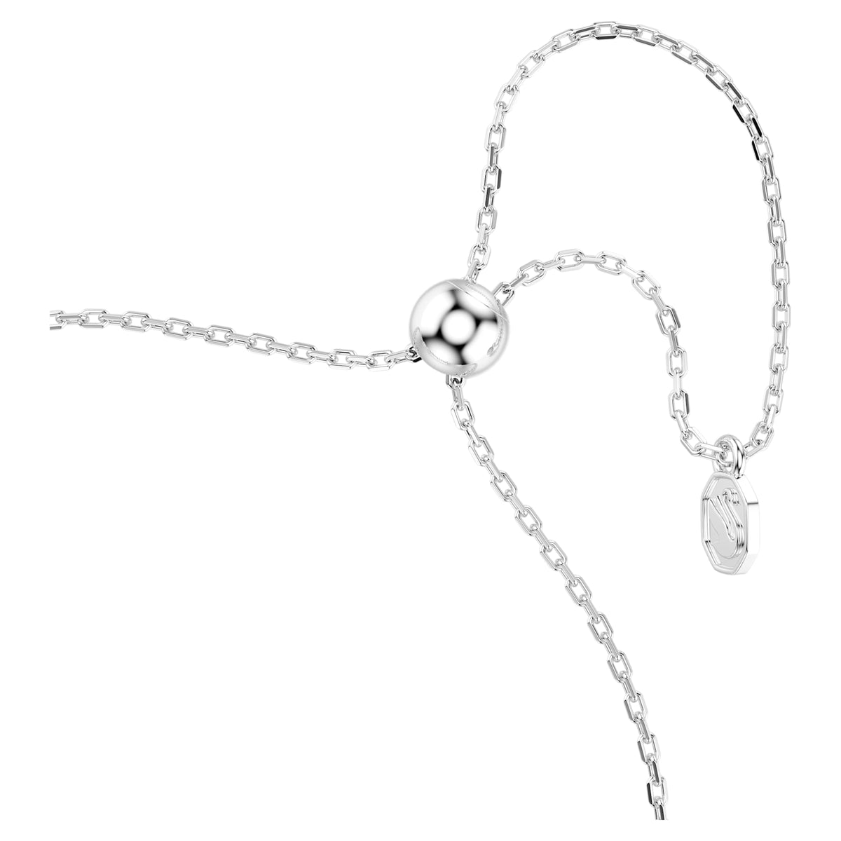 Bracciale Mesmera Frontal, Bianco, Placcato rodio