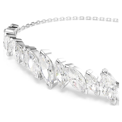 Bracciale Mesmera Frontal, Bianco, Placcato rodio