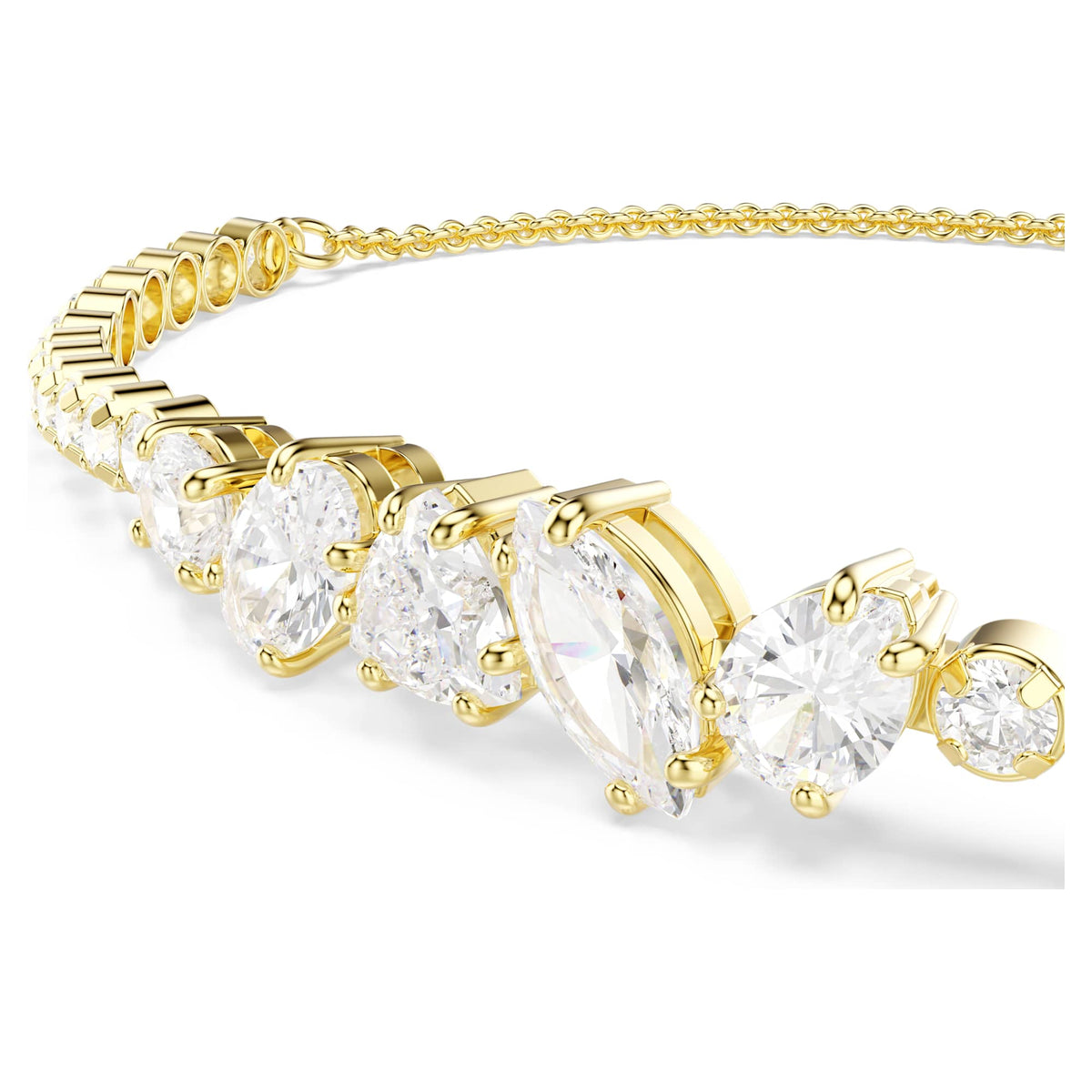 Bracciale Mesmera, Bianco, Placcato oro