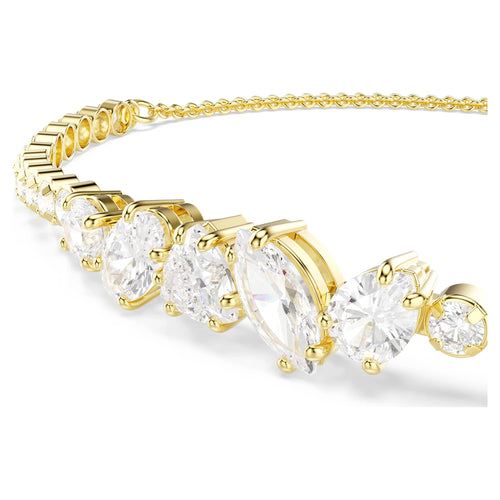 Bracciale Mesmera, Bianco, Placcato oro