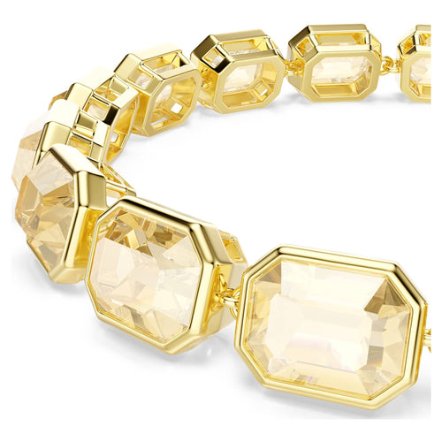 Braccialetto Millenia, Taglio ottagonale, Caramello, Finitura oro 18K