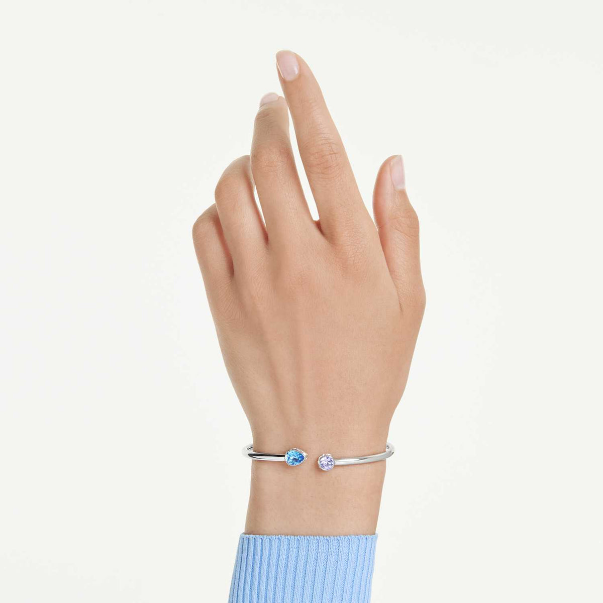 Bangle Chroma, Taglio misto, Multicolore, Placcato rodio