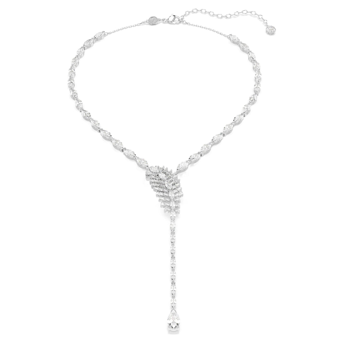 Collana Vienna, Bianca, Placcato rodio