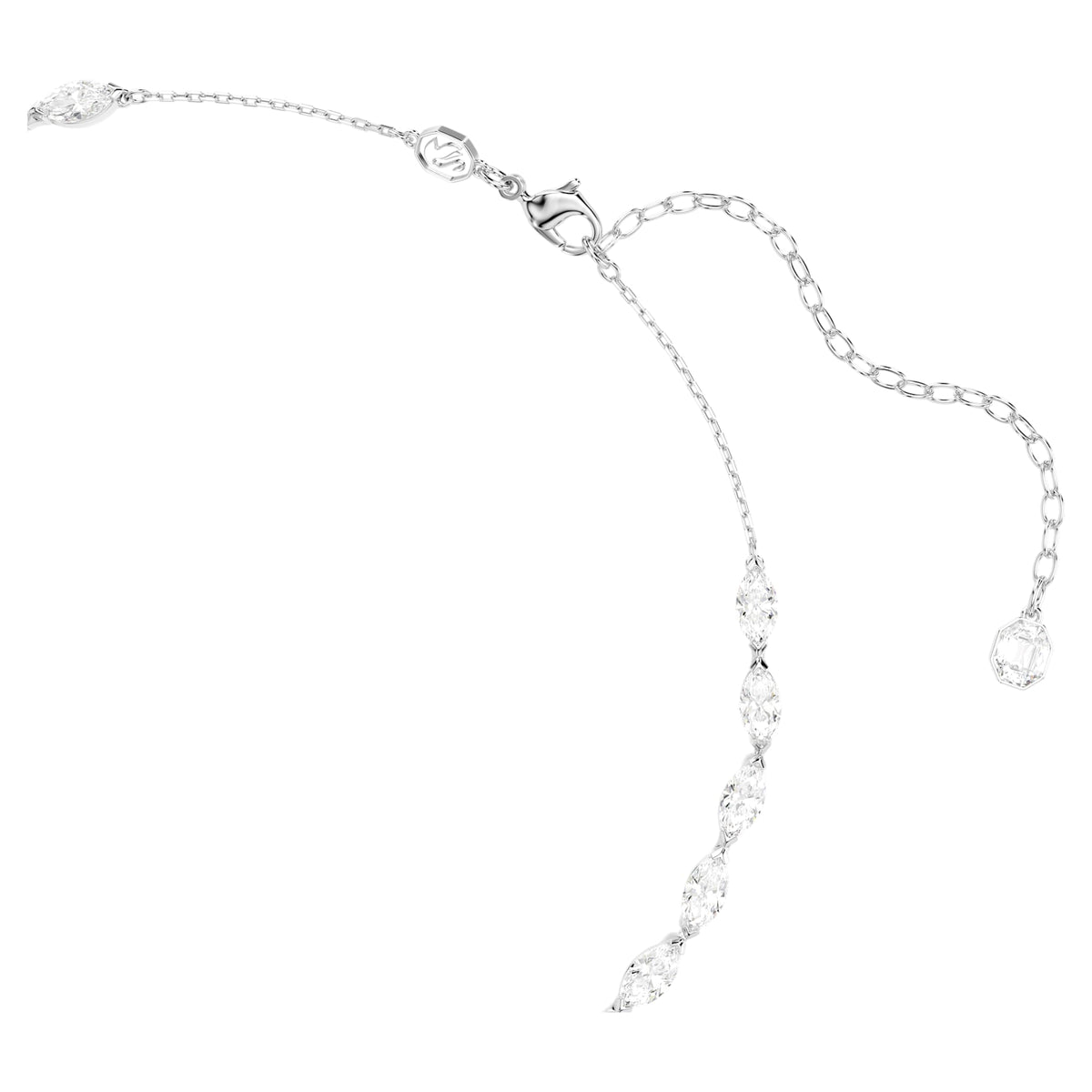 Collana Vienna, Bianca, Placcato rodio