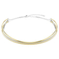 Collana Hyperbola, Taglio Round, Bianca, Mix di finiture