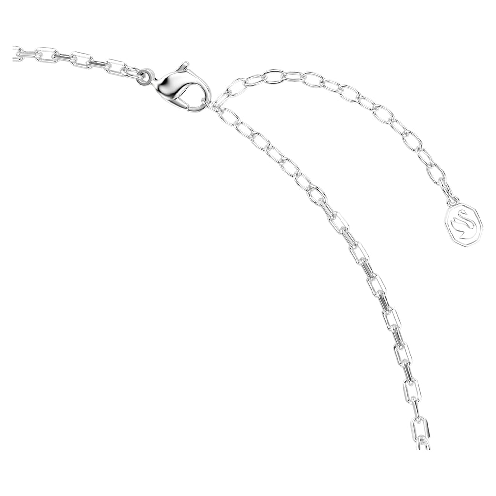 Collana Hyperbola, Taglio Round, Bianca, Mix di finiture