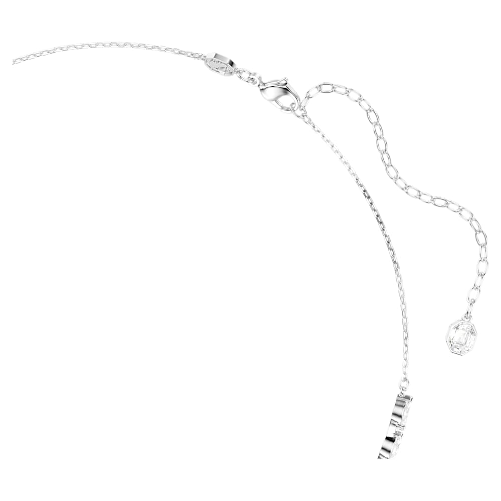 Collana Mesmera, Taglio Marquise, Bianca, Placcato rodio