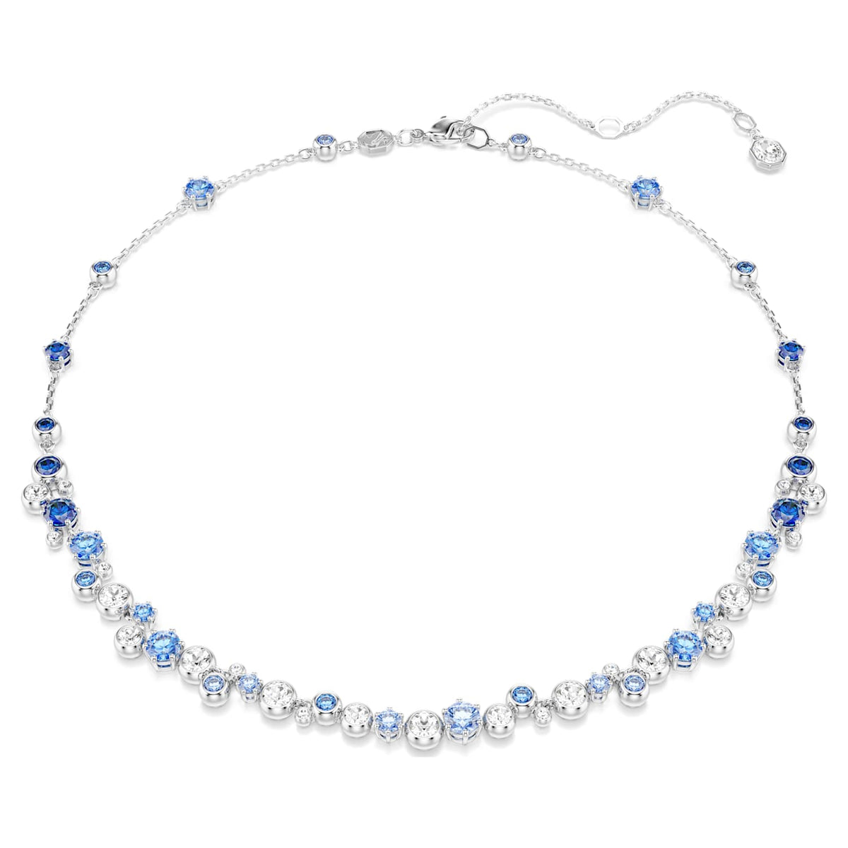 Collana all-around Constella, Taglio Round, Blu, Placcato rodio - foto 2