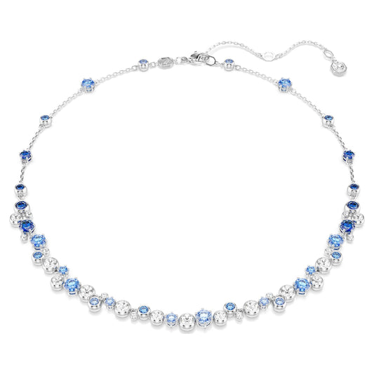 Collana all-around Constella, Taglio Round, Blu, Placcato rodio - foto 2