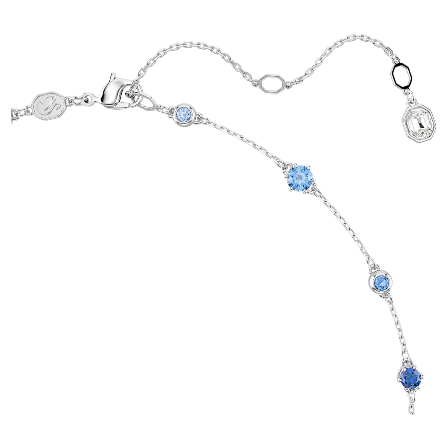 Collana all-around Constella, Taglio Round, Blu, Placcato rodio - foto 4