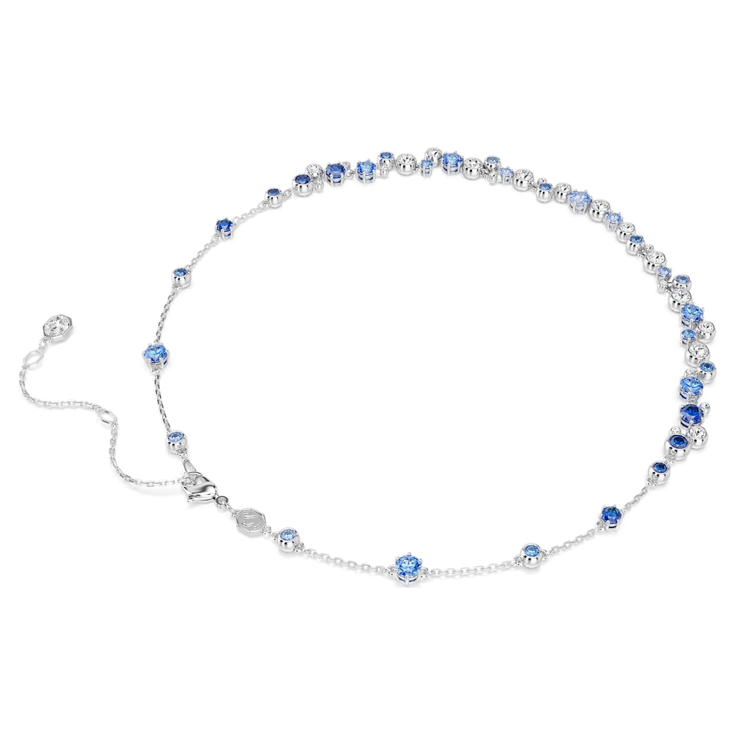 Collana all-around Constella, Taglio Round, Blu, Placcato rodio - foto 5