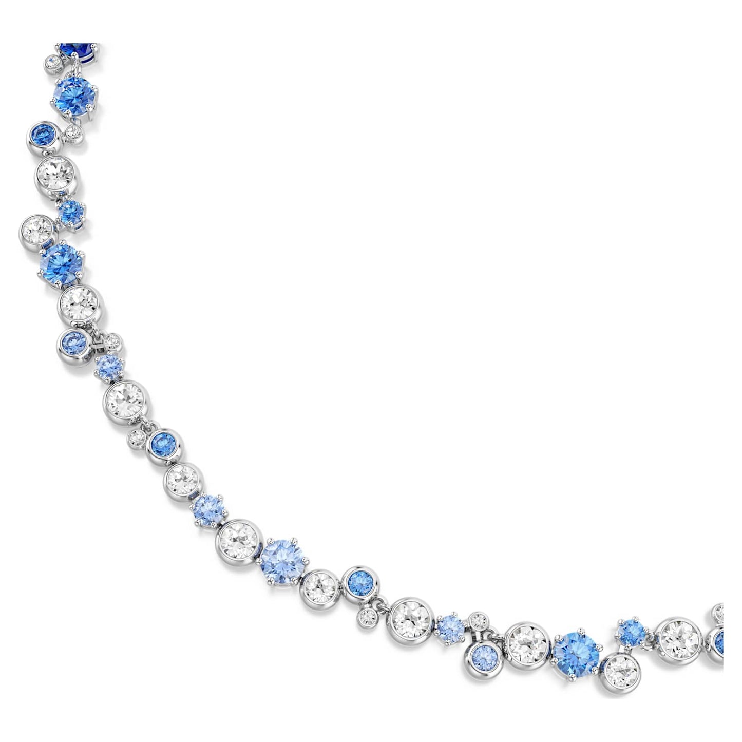 Collana all-around Constella, Taglio Round, Blu, Placcato rodio - foto 3