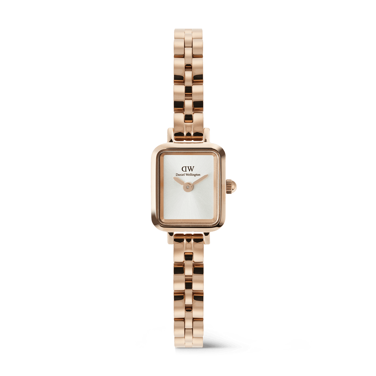 Daniel Wellington Quadro Mini Arch 3-link White Sunray Rose Gold