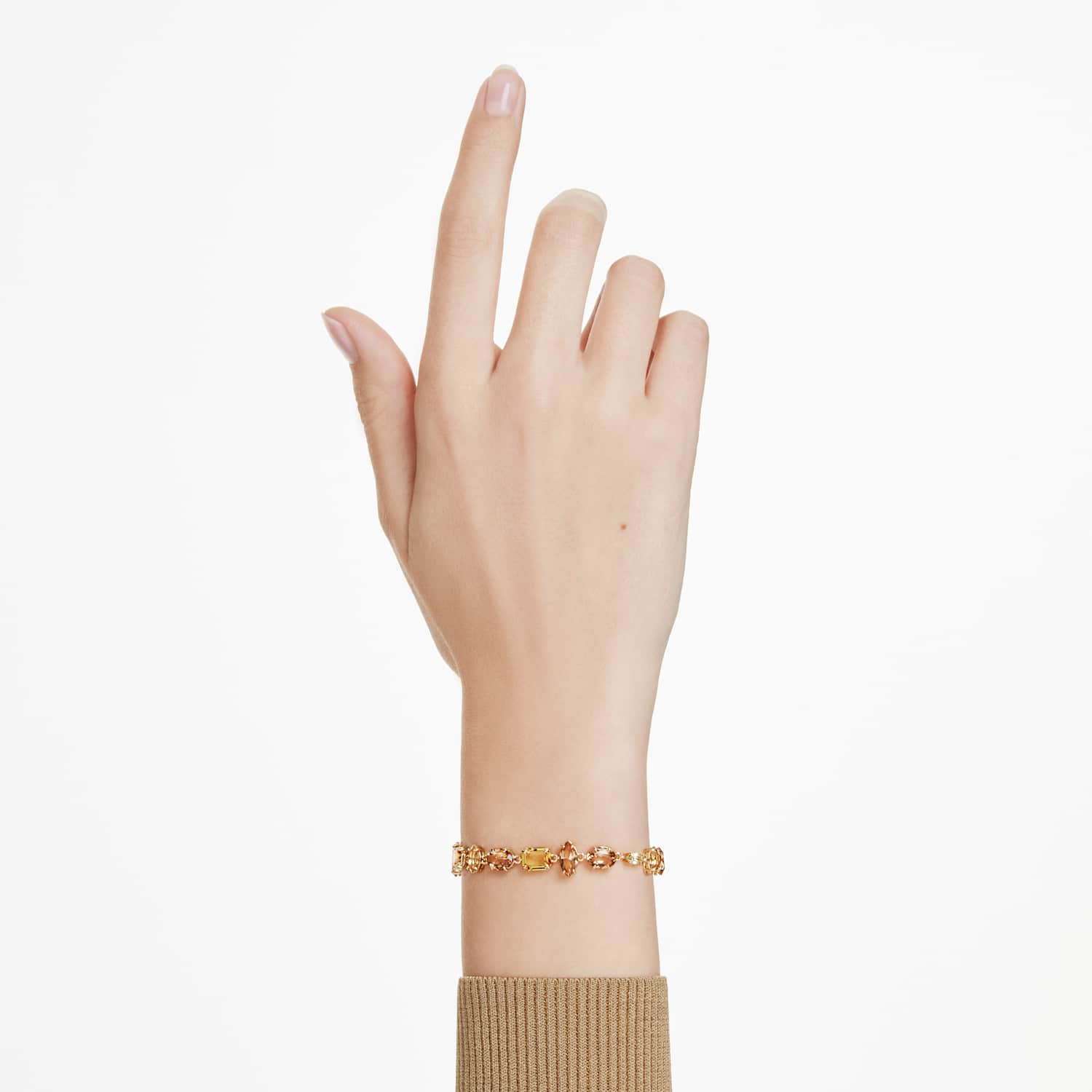 Bracciale all-around Gema, Taglio misto, Placcato oro