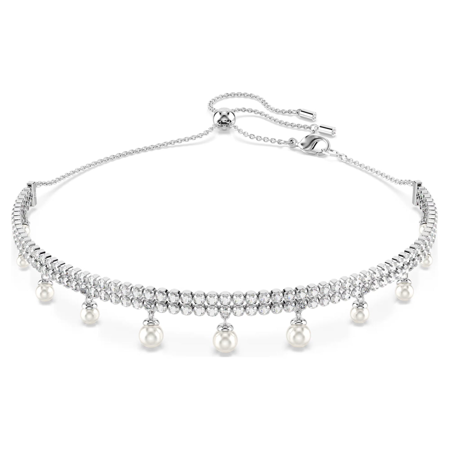 Girocollo Ariana Grande x Swarovski Crystal Pearl, Taglio Round, Bianco, Placcato rodio 5720865