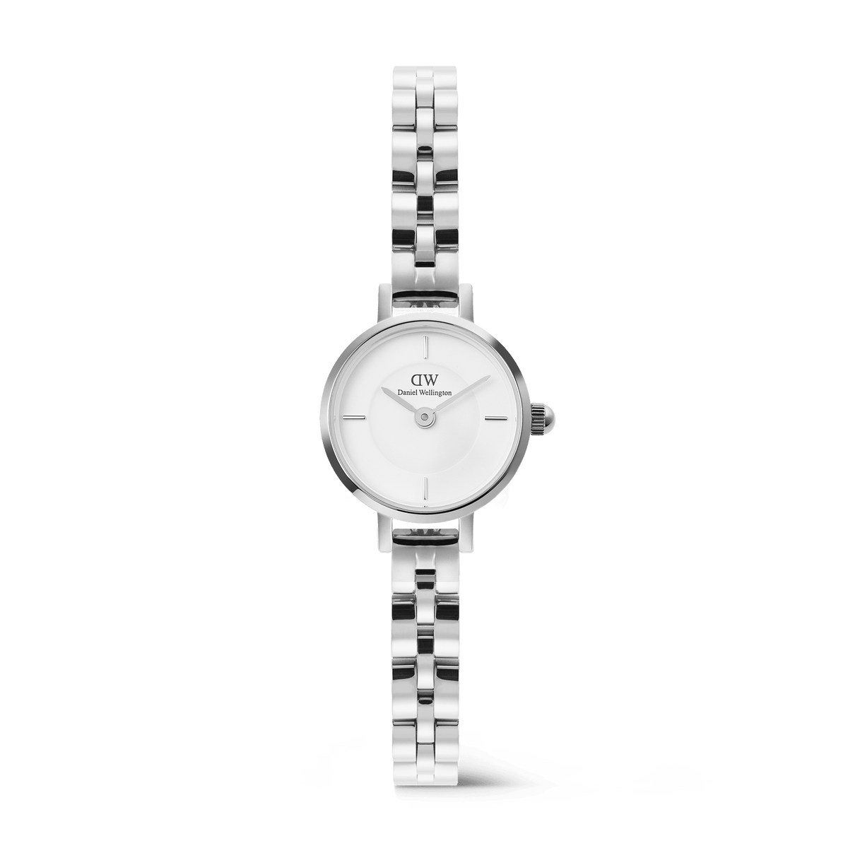 Daniel Wellington Petite Mini Arch 3-Link 19mm White Silver