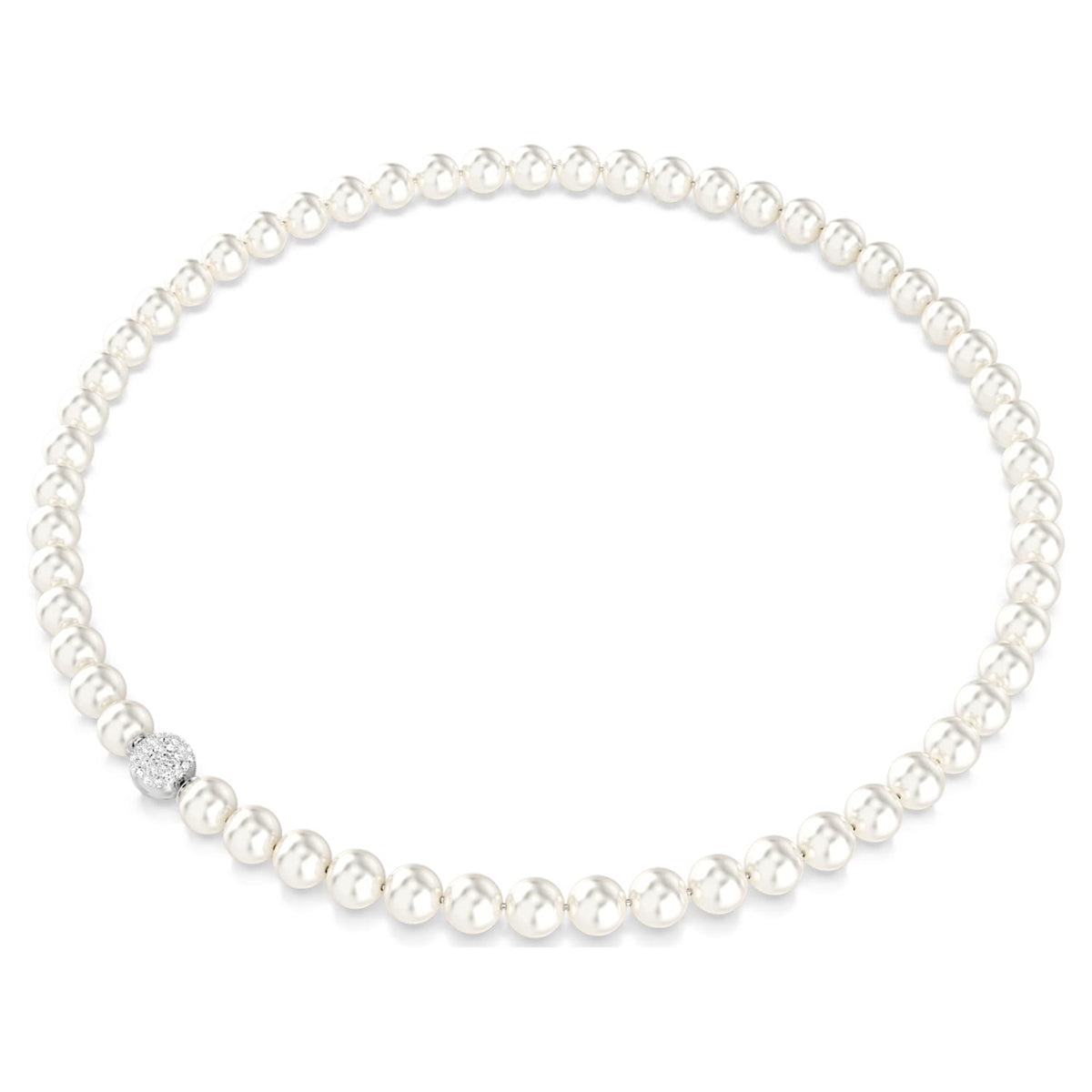 Collana all-around Matrix, Perle, Magnetica, Bianco, Placcato rodio - foto 5