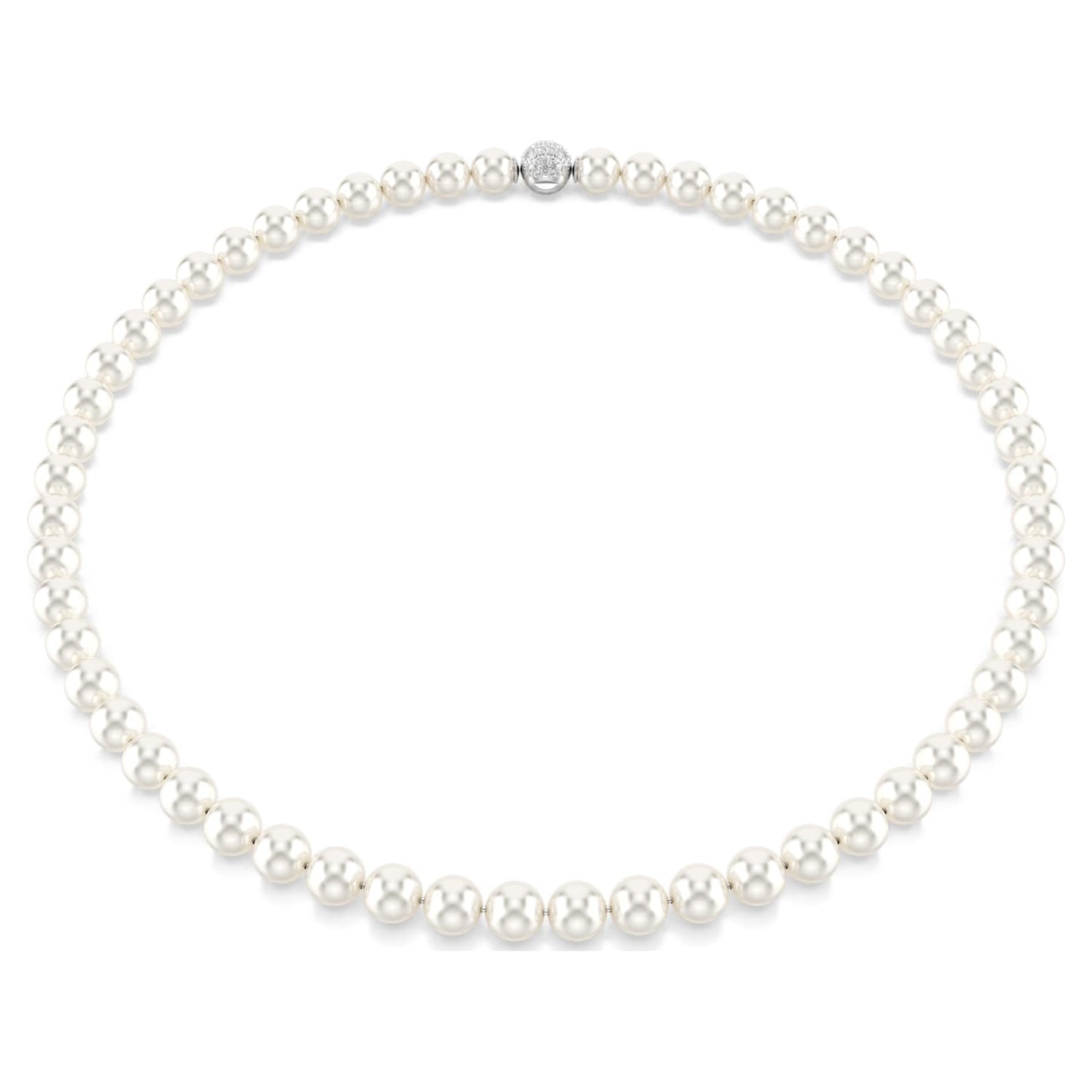 Collana all-around Matrix, Perle, Magnetica, Bianco, Placcato rodio - foto 2
