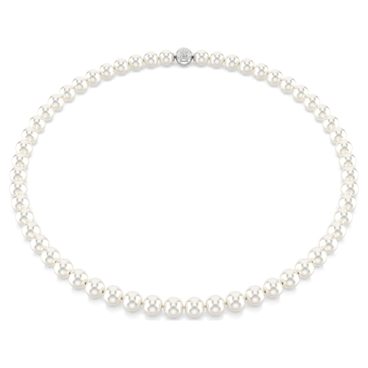 Collana all-around Matrix, Perle, Magnetica, Bianco, Placcato rodio - foto 2