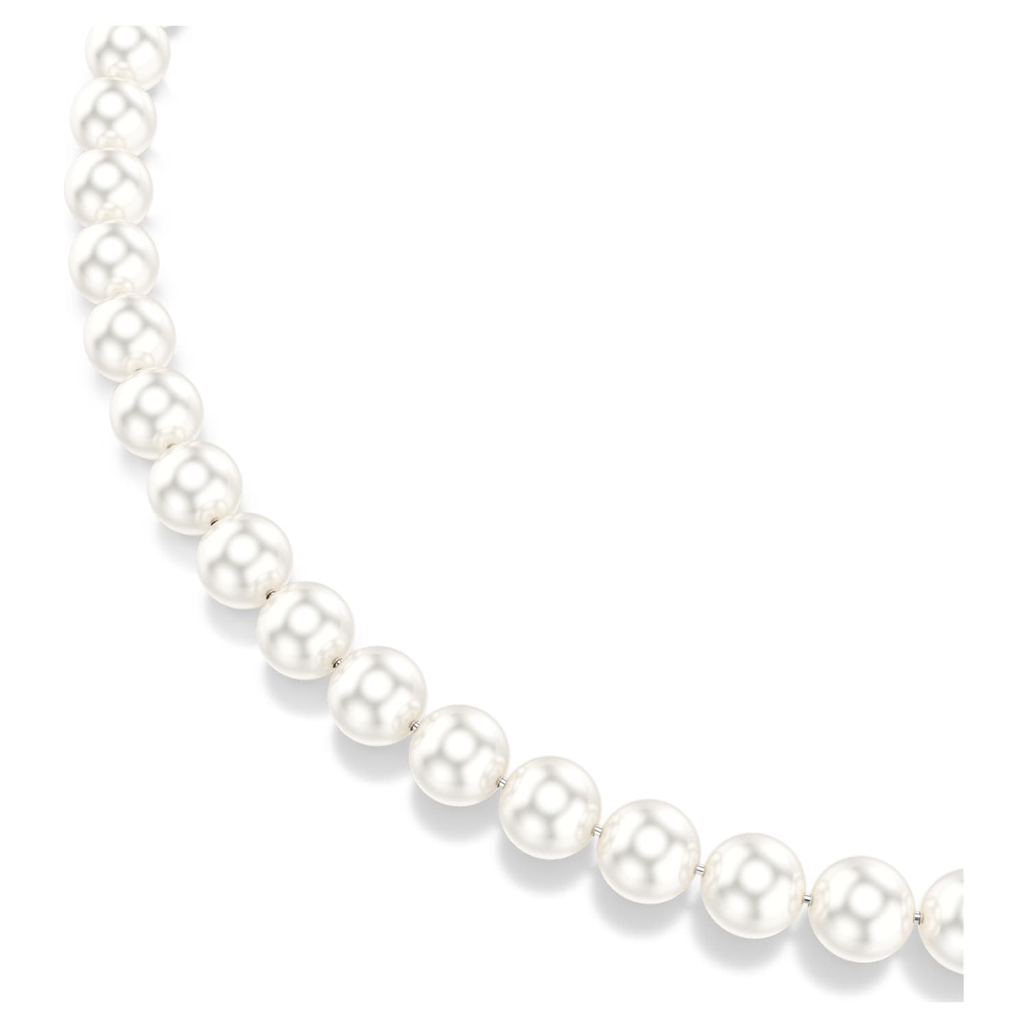 Collana all-around Matrix, Perle, Magnetica, Bianco, Placcato rodio - foto 3