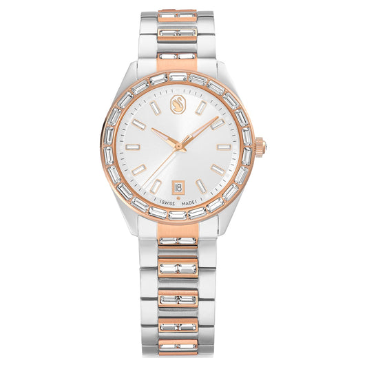 Orologio Matrix, Cassa in acciaio, Bianco/Argento - Pro