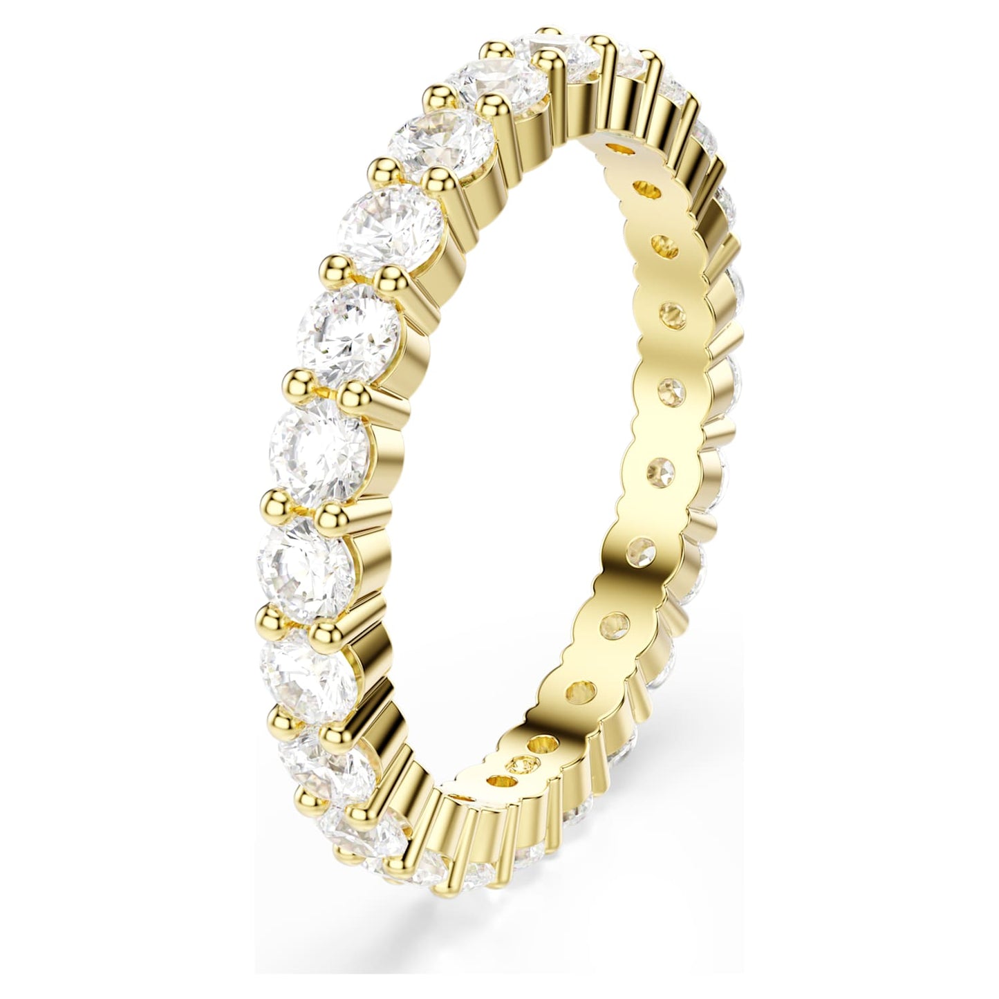 Anello Matrix, Oro lucido, Bianco, Placcato oro - foto 3