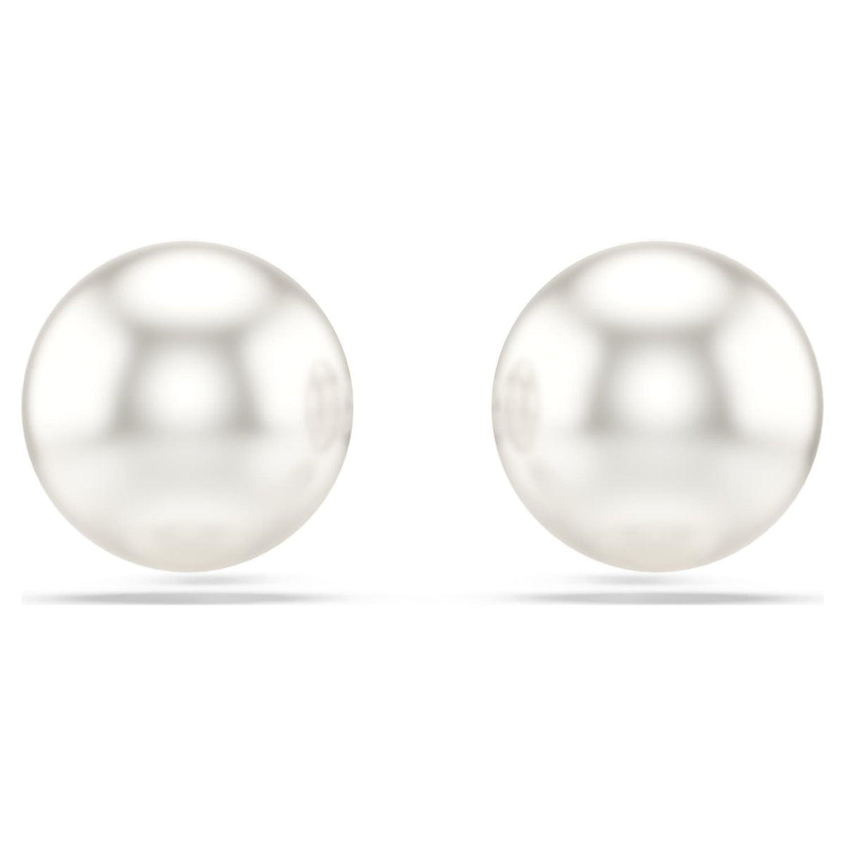 Orecchini a lobo Matrix, Perle di cristallo, Bianco, Placcato rodio - foto 2