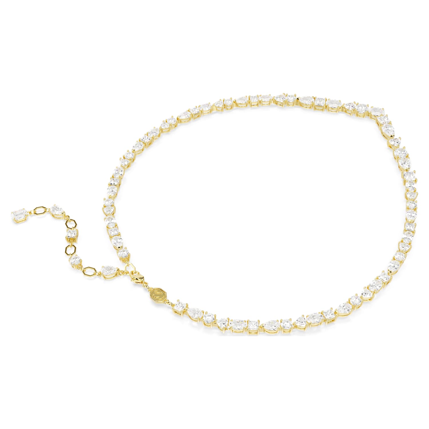 Collana Mesmera, Bianco, Placcato oro - foto 5