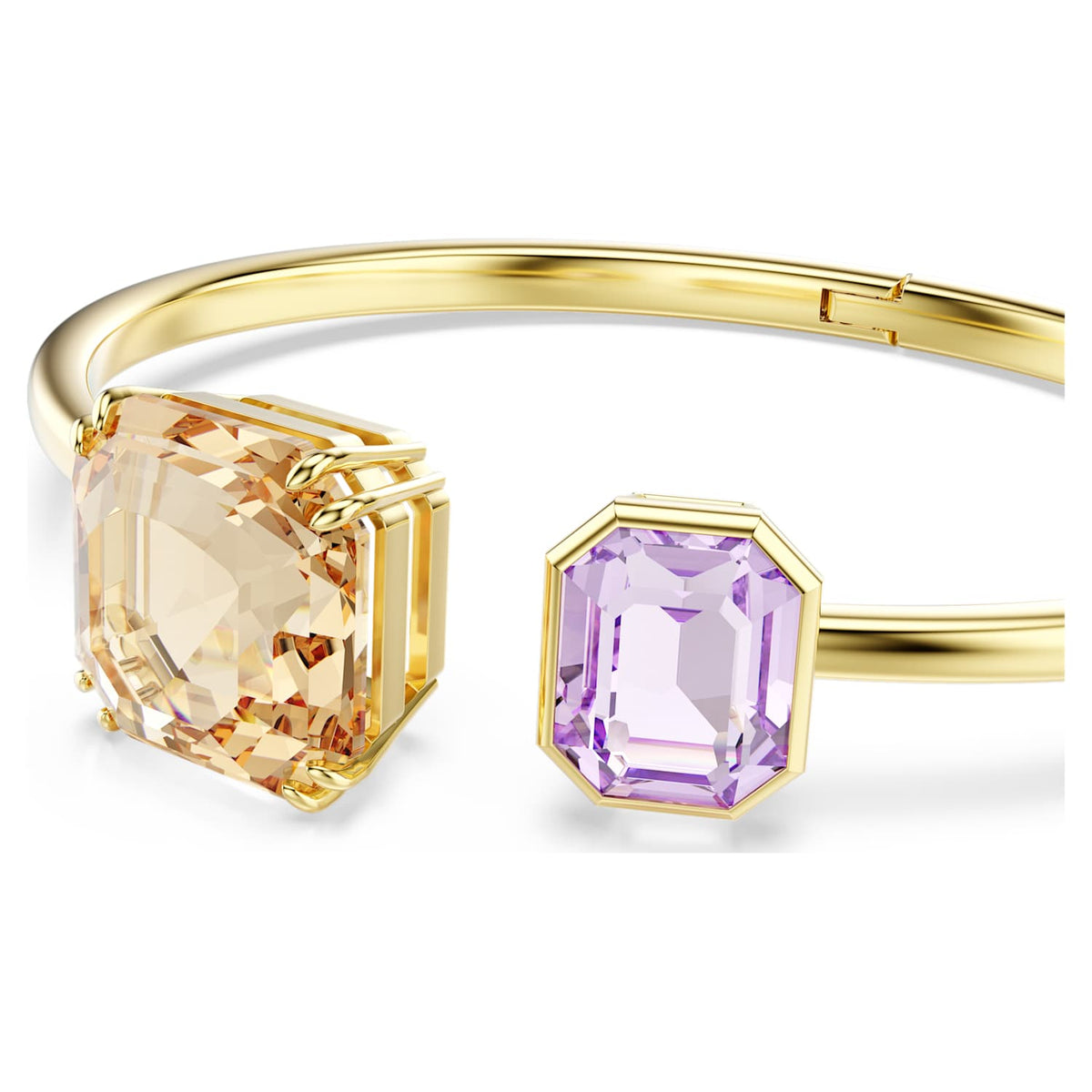 Bangle aperto Millenia, Taglio misto, Multicolore, Placcato oro - foto 3